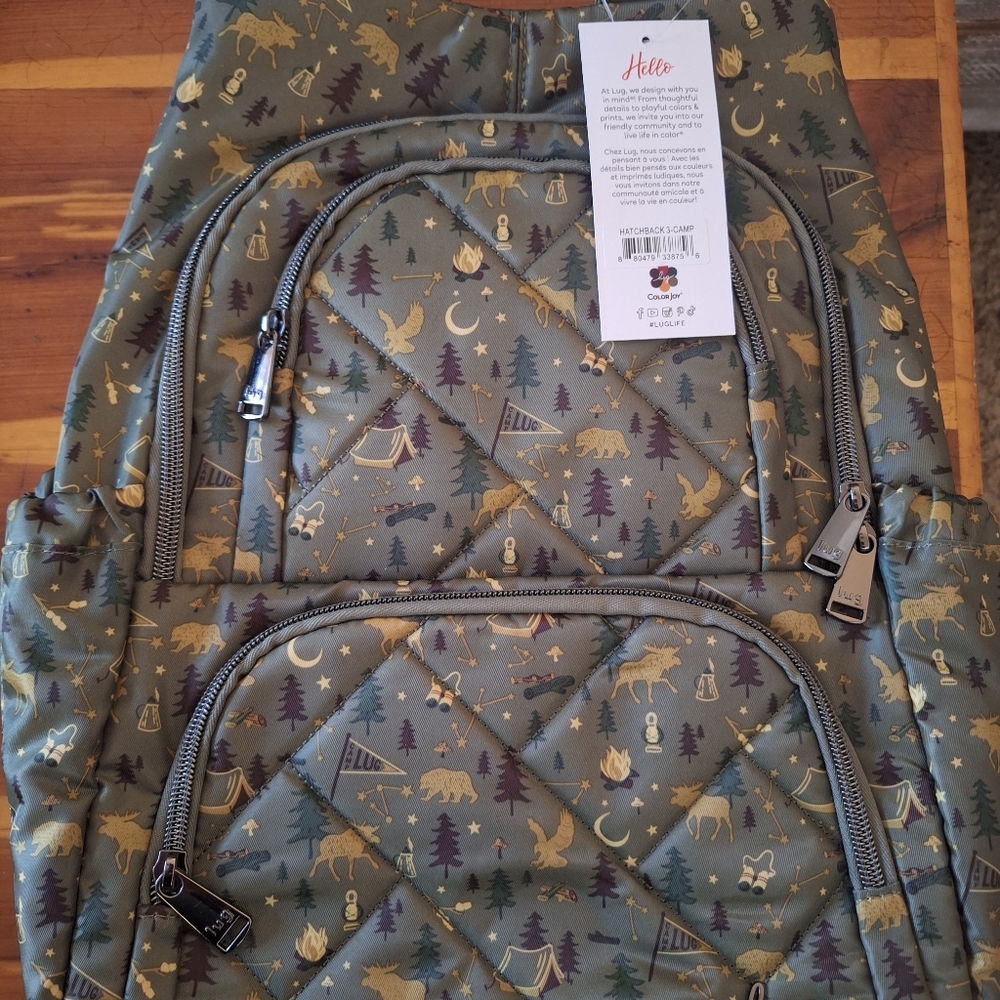 Lug Hatchback 3 Backpack -Camp Green print